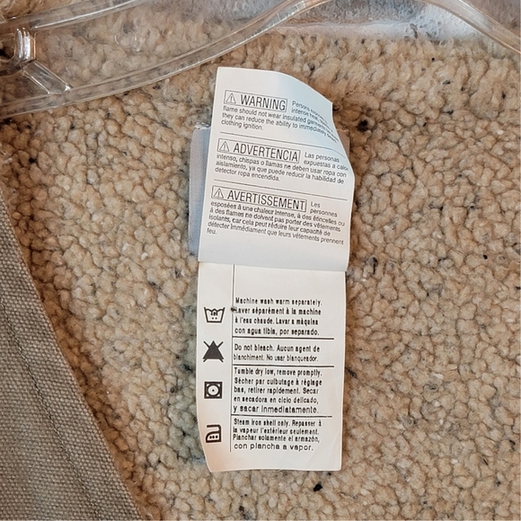 Carhartt V13 DES Sherpa Fleece Lined Canvas Workwear Tan Gray Vest Men's 2XL - Picture 8 of 10